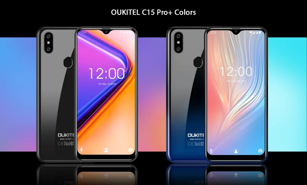 OUKITEL C15 Pro+ Android 9,0 6,088 ''19:9 Pie 3 ГБ 32 ГБ смартфон MT6761 водослива отпечатков пальцев лицо ID 5G WiFi 4G мобильный телефон