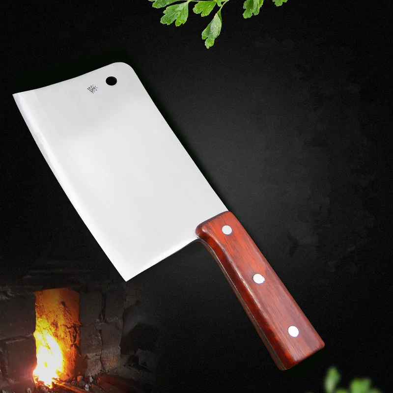 Stainless Steel Blacksmith Traditional Knife Handmade Chinese Style Cut Bone Knife Household