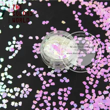 Tci03 перламутровый indescent Белый Розовый Светло Цвета KT Cat Форма Блеск 5.0 мм Размеры блеск для ногтей Книги по искусству ногтей гель макияж