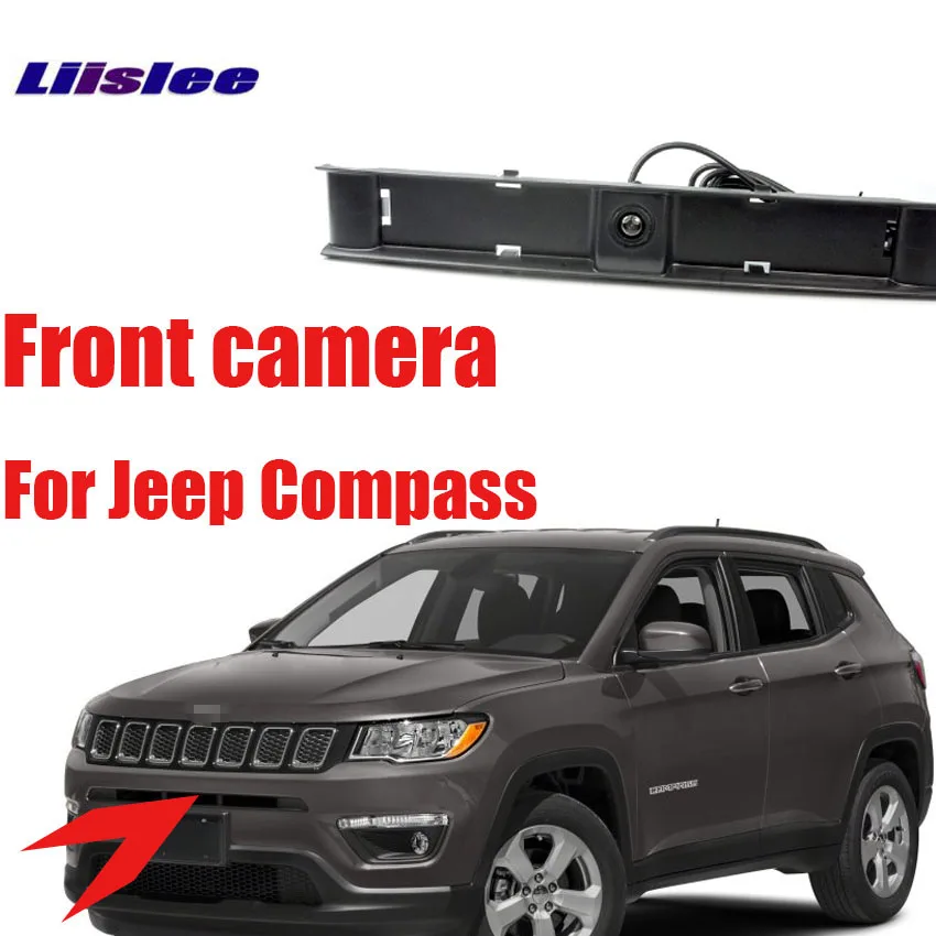 LiisLee принадлежности для парковки логотипа автомобиля фронтальная камера для Jeep Compass Водонепроницаемый ночного видения CCD