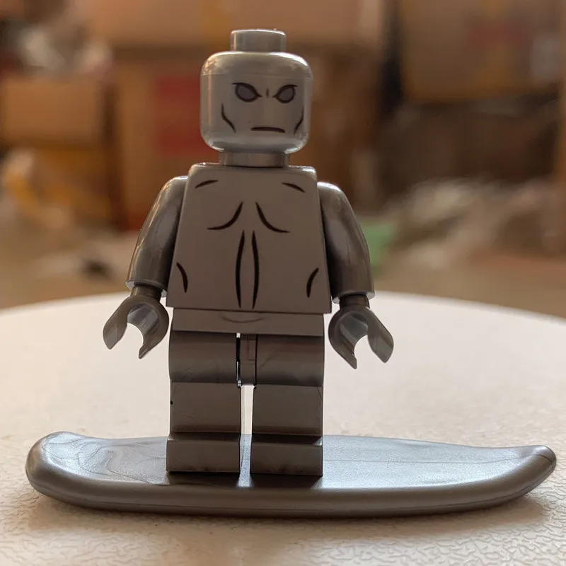 

100PCS Super heros Fantastic four 2 Movie Silver Surfer SY167 Compatible lingly Building Bricks Blocks Toys Gift