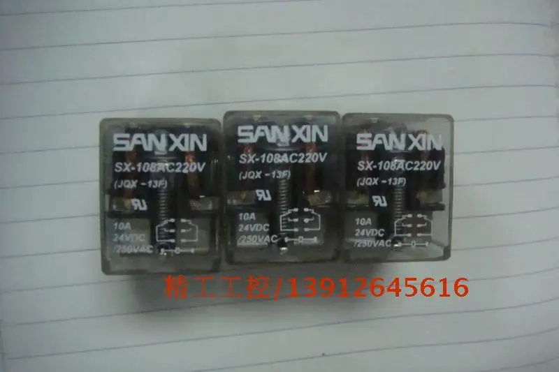 

[SA] Positive! Original secondary relay 10A 24VDC 250VAC JQX-13F spot in kind --20pcs/lot