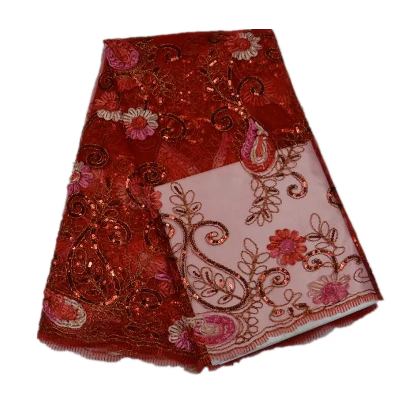 

Fashion Design French Tulle Lace Embroidery Fabric for Indian Wedding and Party Dress