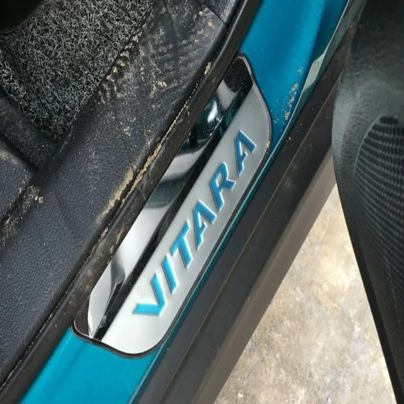 Для Suzuki Vitara пороги нержавеющие двери и подоконники накладка на педаль протектор Аксессуары наклейка