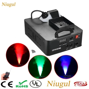 

1500W Smoke Machine With 24X9W RGB LED Lights/Wireless Remote DMX512 Control Stage Fog Machine For Bar Disco DJ /Vertical Fogger