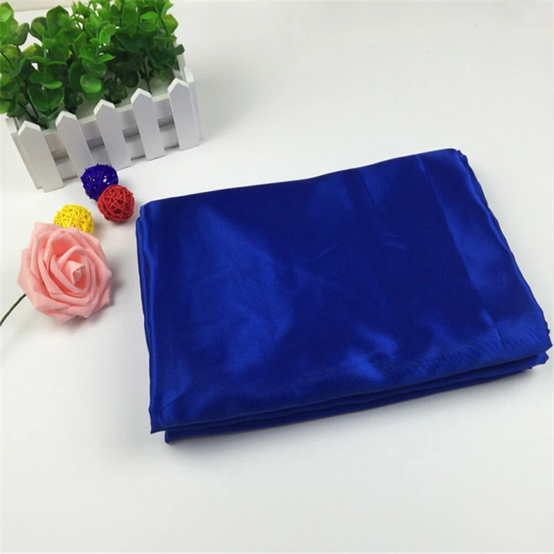 

High quality cheap shiny royal blue satin fabric