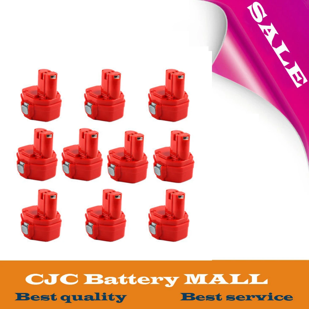 

10x High Quality 3000mAh NI-MH 14.4V Battery For Makita PA14 1420 1422 1433 1434 192600-1 BMR100