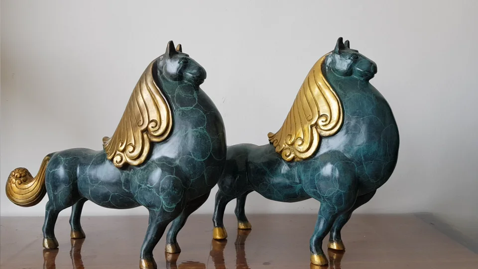 decoration ornaments home copper color decorative crafts (1)