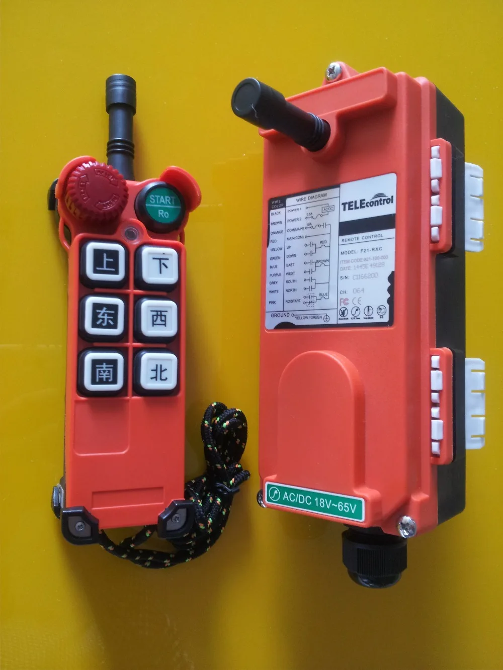

Telecrane crane and electric hoist F21-E1 industrial radio remote control
