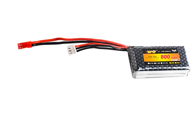 1 шт. YW литий-полимерный 2S 7,4 v 800mah Lipo аккумулятор для MC6A MC6B ZF-6A MC-E7 Rc передатчик