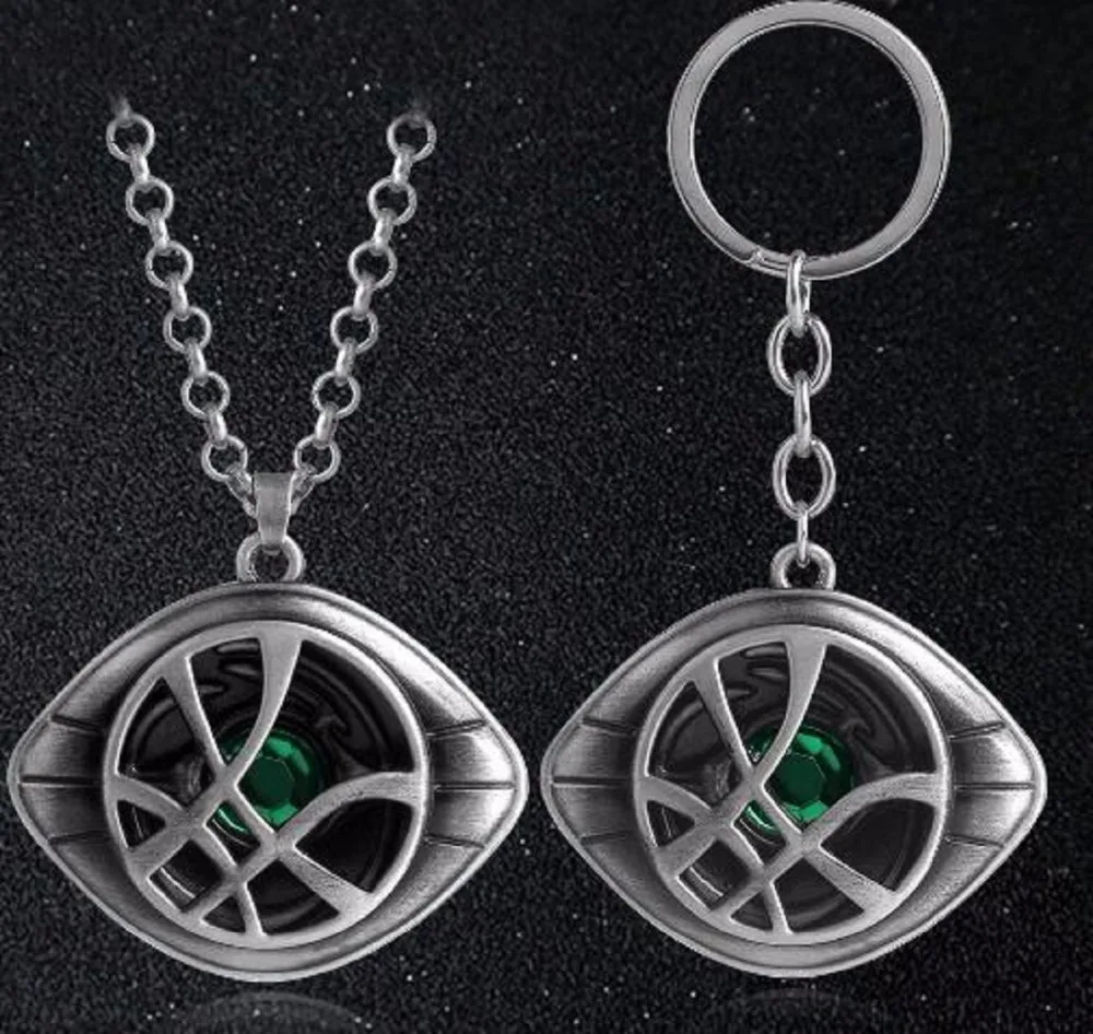 

2019 Doctor Strange Necklace Eye of Agamotto Chocker Necklaces Prop Pendants Necklace Men Jewelry Friendship Colar