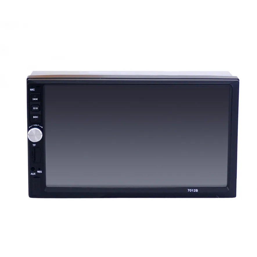 BK В тире Автомобильный сенсорный USB/SD/MP3/MP5 плеер AUX FM Радио Стерео Bluetooth двойной DIN высококачественный и прочный практичный l0417 - Цвет: BK
