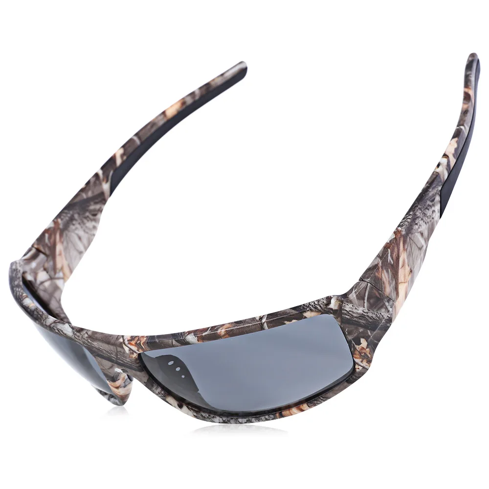 Марка поляризованные Солнцезащитные очки для женщин камуфляж Рамка Спорт Защита от солнца Очки Рыбная ловля очки ветрозащитный Óculos De Sol masculino - Цвет: gray