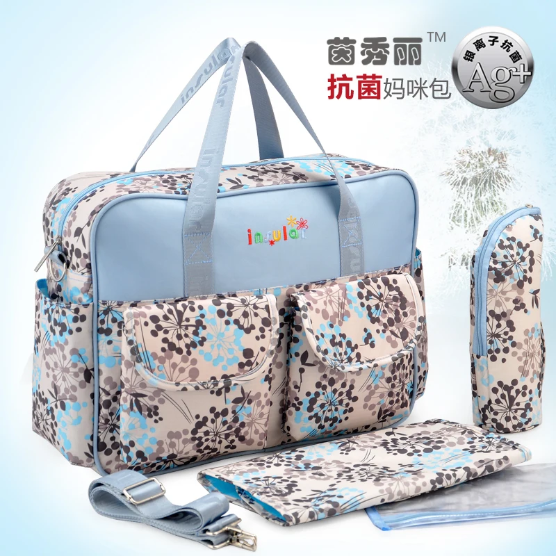 Hot Sale Antimicrobial Baby Diaper Bags Multifunctional Nappy Bag Mummy Bag Mami Stroller Bag antimicrobial