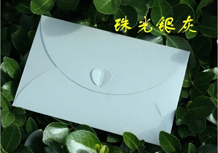Винтаж 250 г коричневый крафт-бумага для конвертов Pearl пустой с милой пряжкой приглашения на свадьбу конверт sobres крафт-бумаги papel 18 видов цветов 50 шт./компл - Цвет: Pearl Silver
