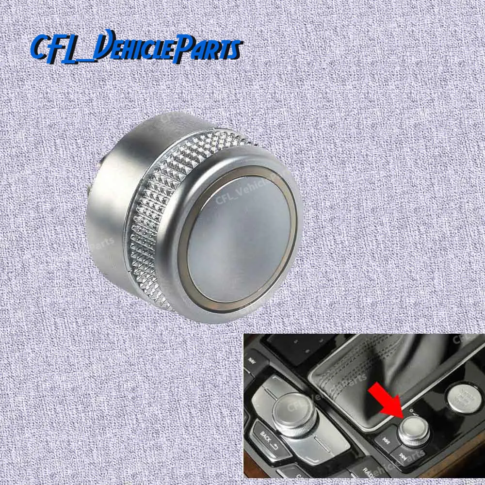 

MMI Radio Volume Knob Rotary Button Switch Setting Cover Cap 4G0919070 For Audi A6 Allroad Quattro C7 A7 2012+