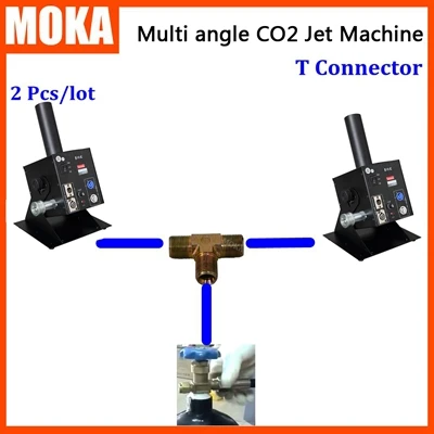 2 шт./партия СО2 струйный станок dmx co2 jet cannon сценический эффект света 2 шт. СО2 струй доля СО2 газовый бак с Т-разъемом - Цвет: multi angle co2 jets