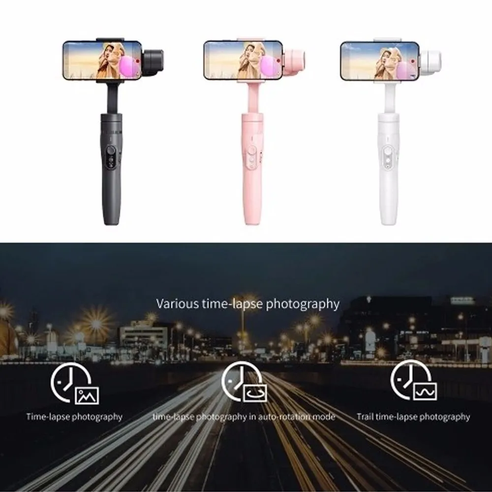 Feiyu Vimble 2 селфи палка для путешествий Gimbal Ручной Стабилизатор iPhone X 8 Plus 7 samsung Galaxy S9