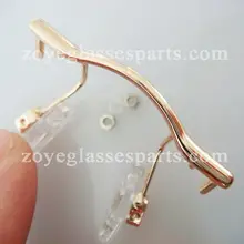Винты на переносице, замена моста носа для оправы оптической рамы, мост очков из нержавеющей стали TB-299 gold