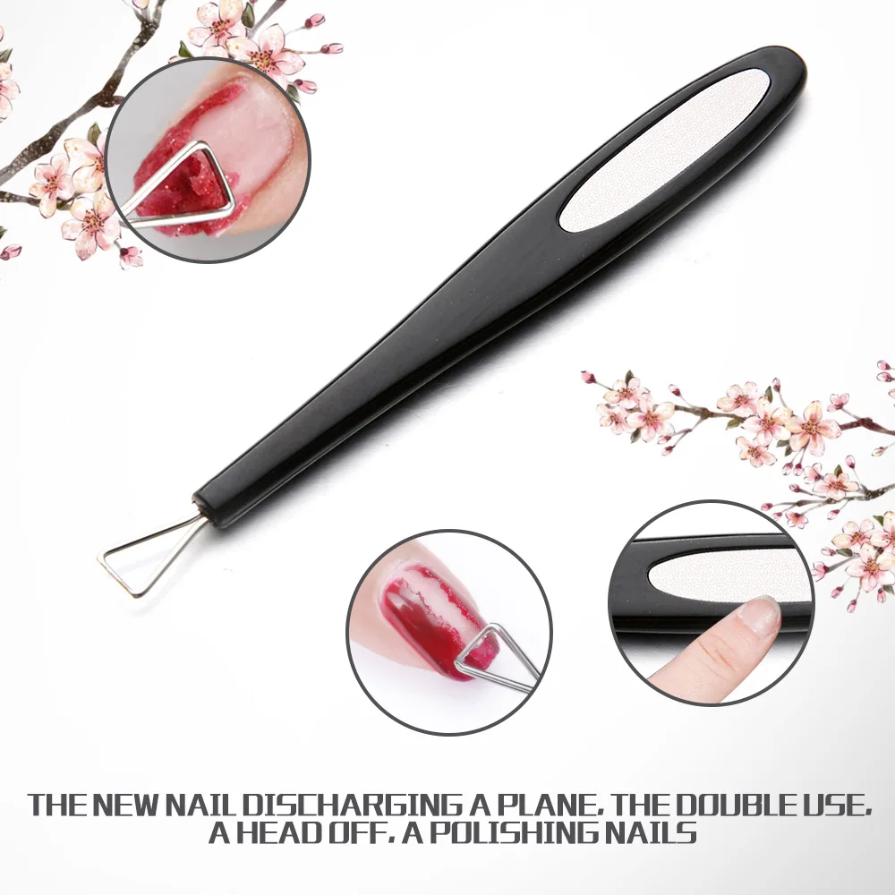 

1pc Nail Art UV Gel Polish Remover Triangle Rod Stick Pusher Cuticle Removal Beauty Tool Trimmer Manicure Tool