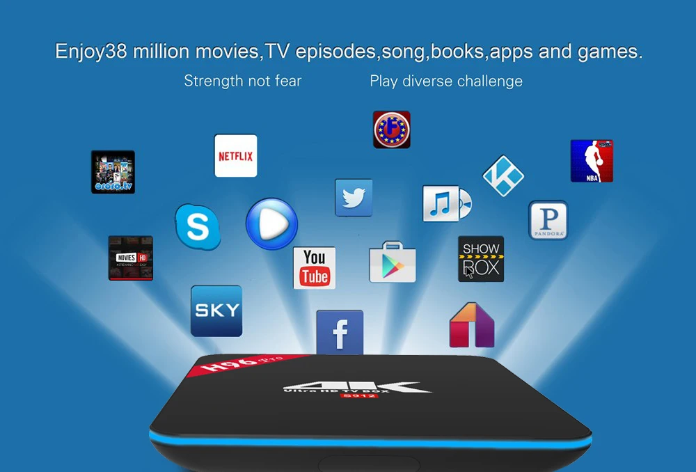 H96 pro-S912 android 6.0 marshmallow tv box 2g_16g double WIF