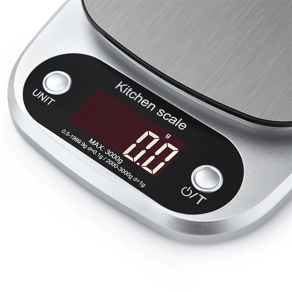 10 кг/1 г ЖК-электронные кухонные весы бытовые весы для приготовления пищи измерительный инструмент из нержавеющей стали цифровые весы для взвешивания пищевых продуктов g OZ ML