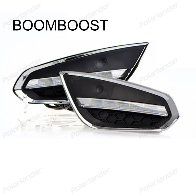 BOOMBOOST Light-Off Style Relay Waterproof ABS Car DRL 12V LED Daytime Running Light Daylight for V/olvo S60 V60 2009-2013