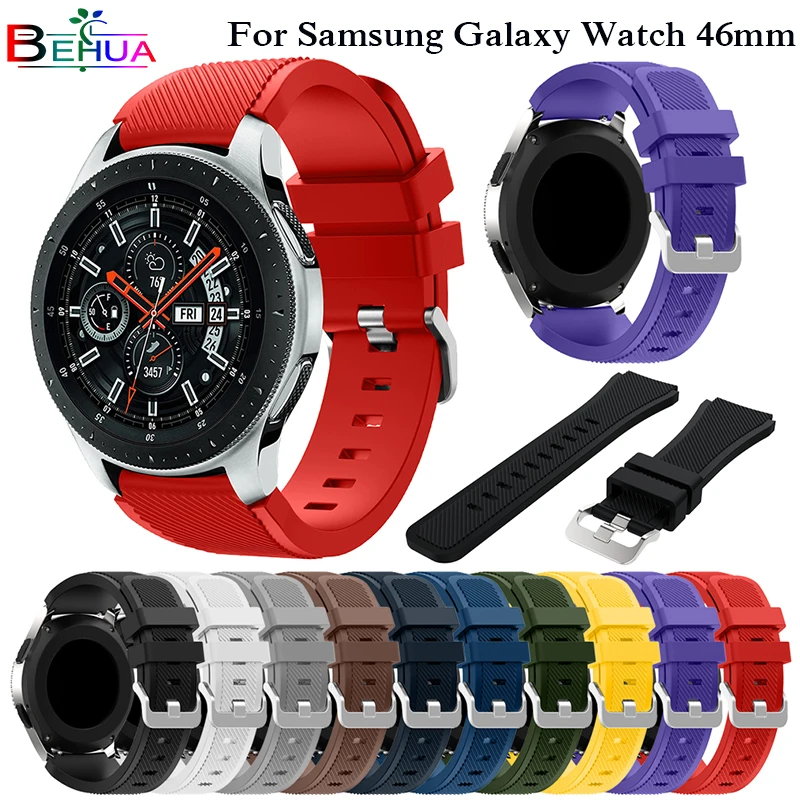 Correa De Silicona Deportiva Para Huami Amazfit Stratos 2/2S, Pulsera Suave Para Samsung Galaxy Watch, Correas De 46Mm