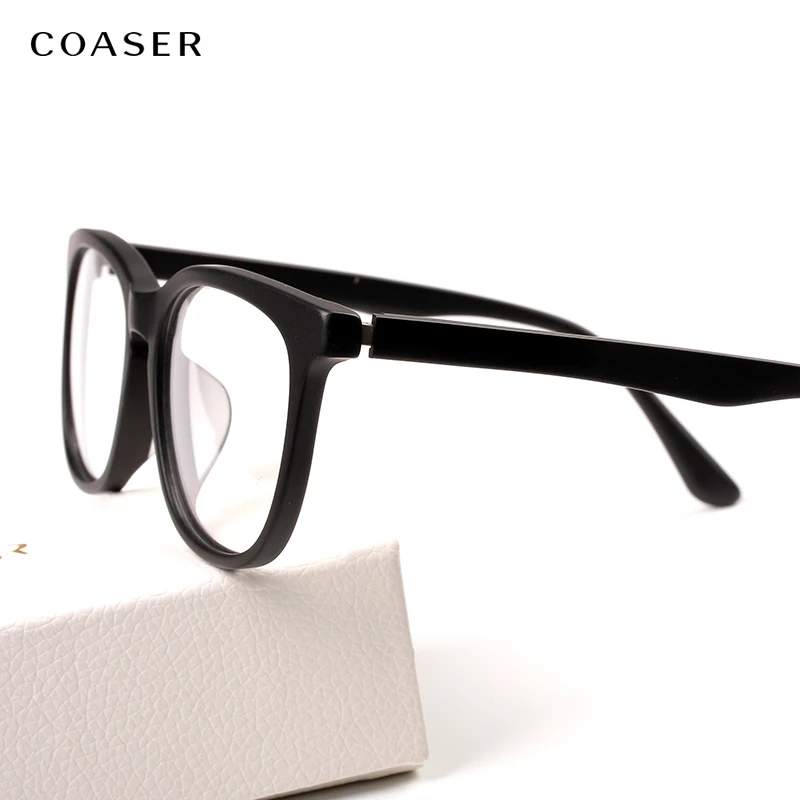 Acetate Glasses Frame Men Women Prescription Eyeglasses Spectacles Big ...