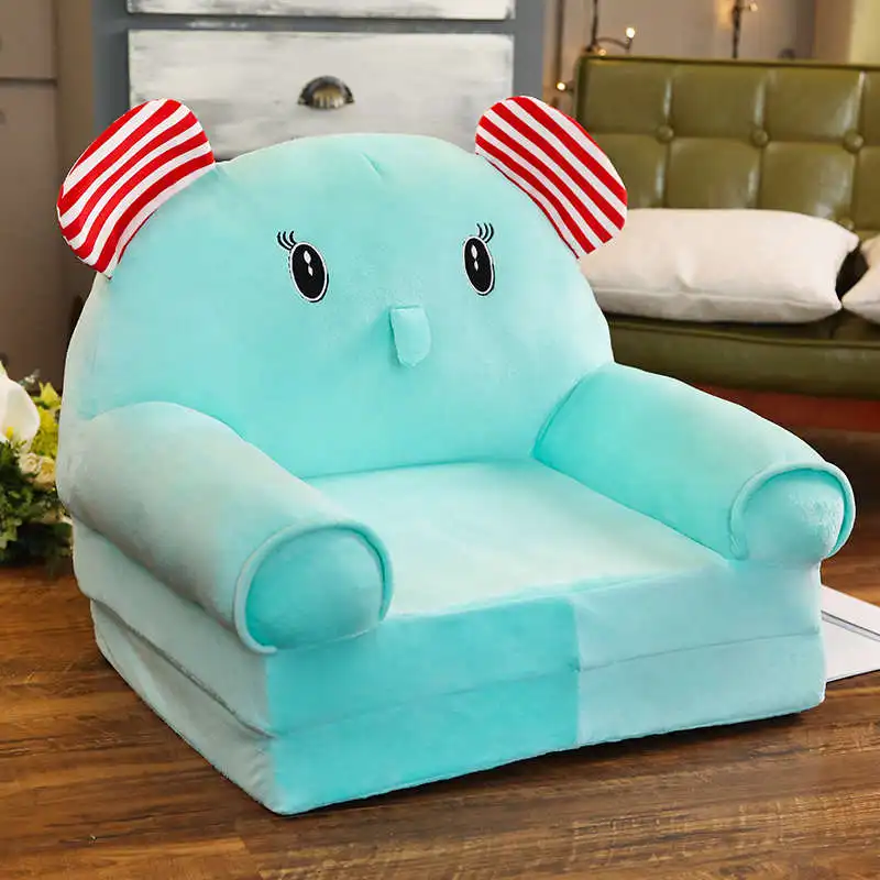 Ленивый Kawaii диван детский диван татами мультфильм складной диван плюшевая игрушка креативная спинка детский подарок на день рождения хорошее качество - Цвет: elephant