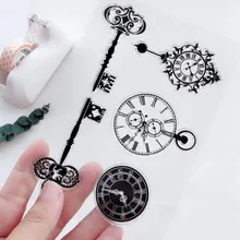 Горячая Dokibook lovedoki креативный блокнот DIY штамповка канцелярские принадлежности печать штампов часы с ключиком