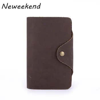 

Men short Wallet Genuine Leather long Purse ID Credit Card Holder Vintage Style Men's Money Bag Male Bifold soft Zipper For Gift