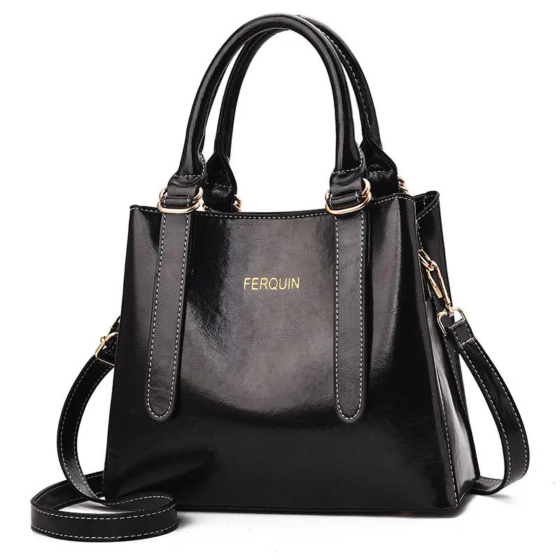 

Luxury Handbags Women Bags Designer Vintage bags leather ladies pure color bucket tote Shoulder bags for women 2019 high quality