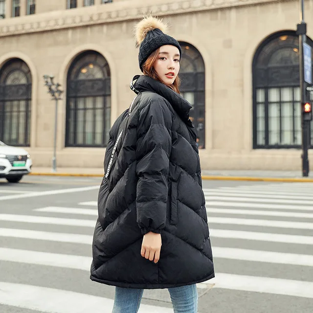 Schinteon 2018 Korean Down Jacket Stand Collar Warm Winter Outwear