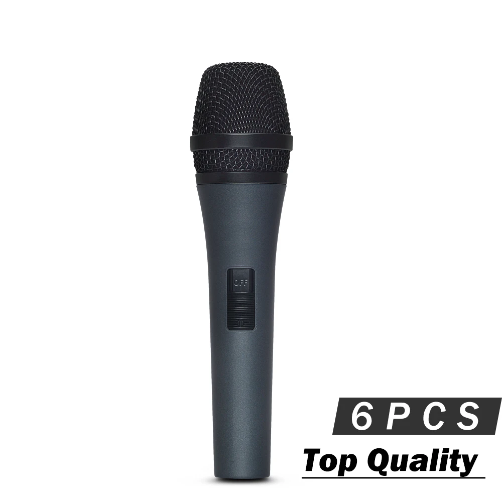 6PCS Best Quality Super Cardioid Vocal Microphone 845 845s
