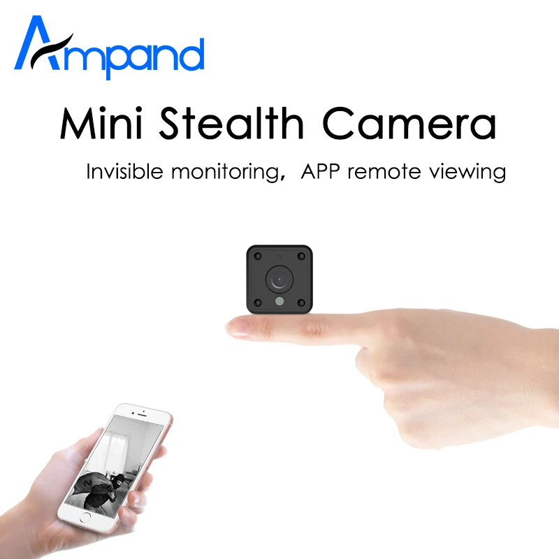 Мини камера Ampand 1080P HD IP Wi Fi приложение для удаленного просмотра обнаружение