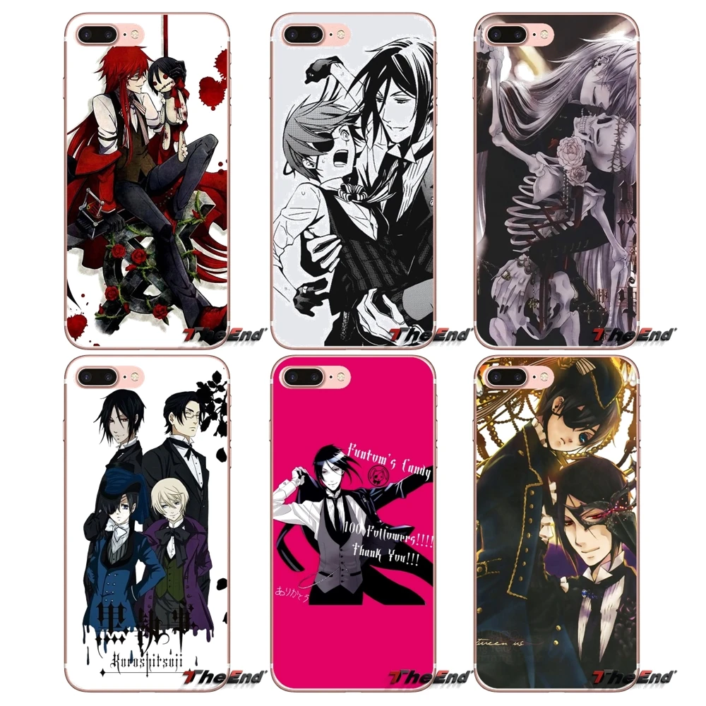 TPU Transparent Case For Xiaomi Redmi 4A 4X 3S Note 3 4 5 Pro 5A Mi3 Mi4 Mi5 Mi6 Mi A1 Max 5X 6X Hot Japanese Anime Black Butler | Мобильные