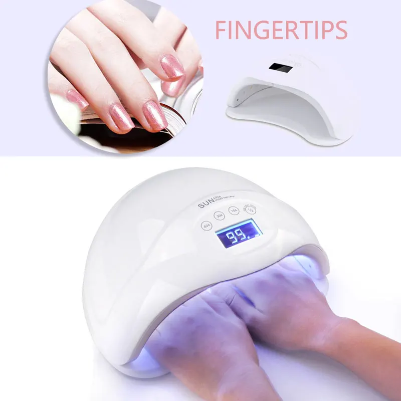 

SUN 5Plus 48W 28 Leds UV LED Lamp Nail Dryer Dual UV Lamp for Curing UV Gel Nail Polish with Sensor Smart Timer Lamp for Nails