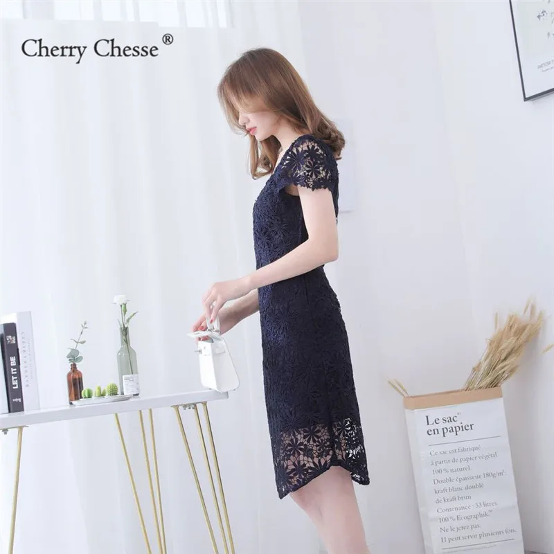 Cherry Chesse 2018 с кружевом и вышивкой платье цветочным рисунком Для женщин открытые