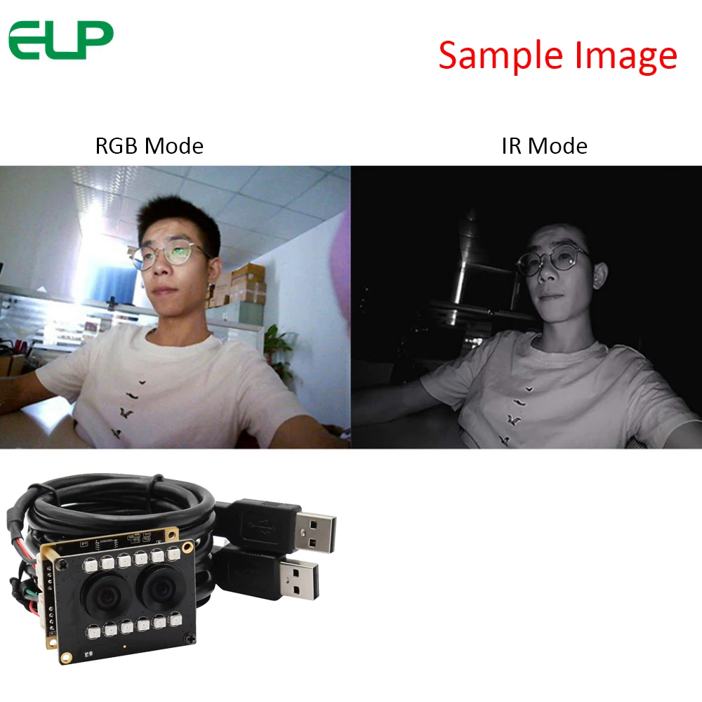 Dual lens camera with IR 