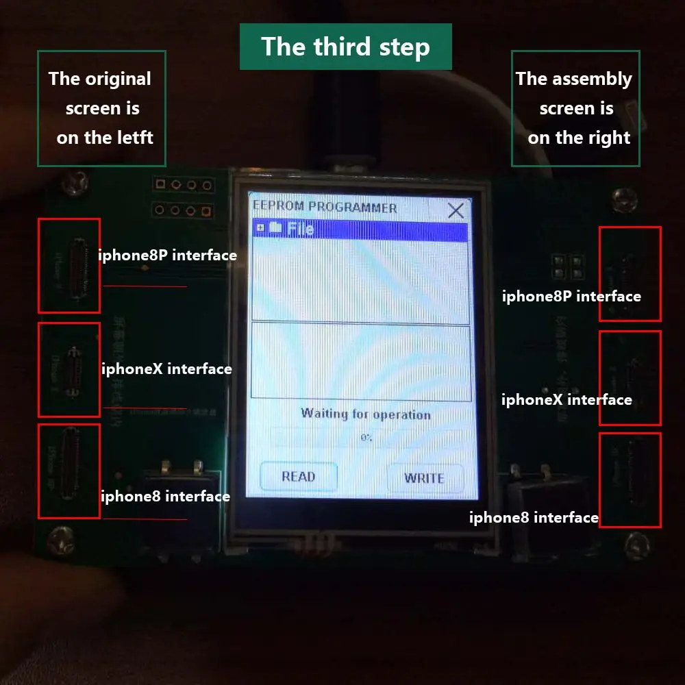 Телефон ЖК-экран Фоточувствительный программатор данных файл чтения записи резервный инструмент для iPhone 8 8plus iPhone X