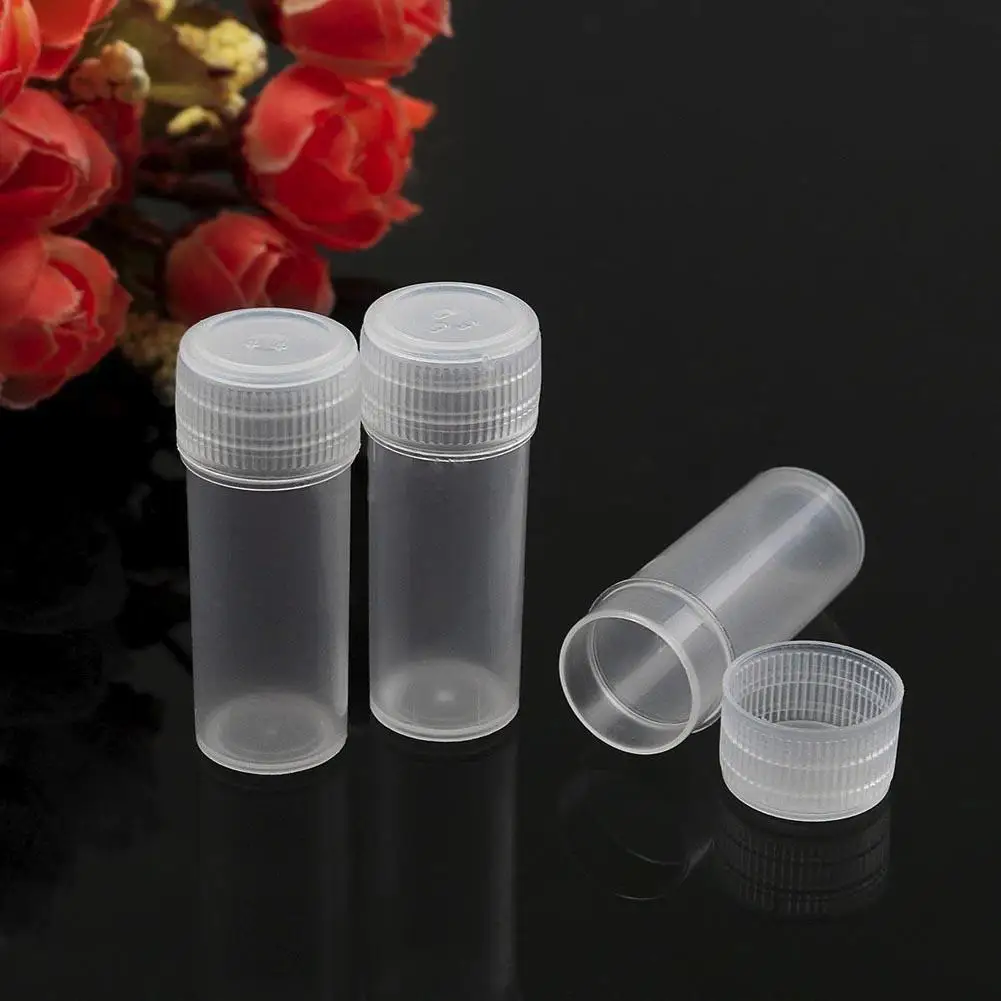 Buy 50Pcs Plastic Sample Bottle White 5g Volume 5ML