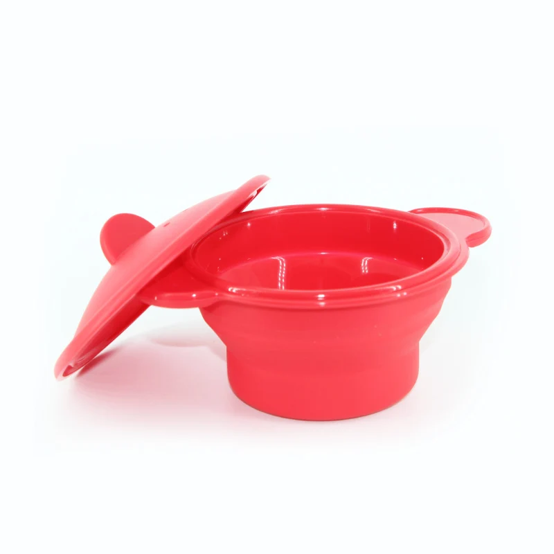 Универсальный красный Силиконовый Пароход с вентиляционной паровой крышкой микроволновая печь миска с подогревом две ручки практичные бытовые кухонные