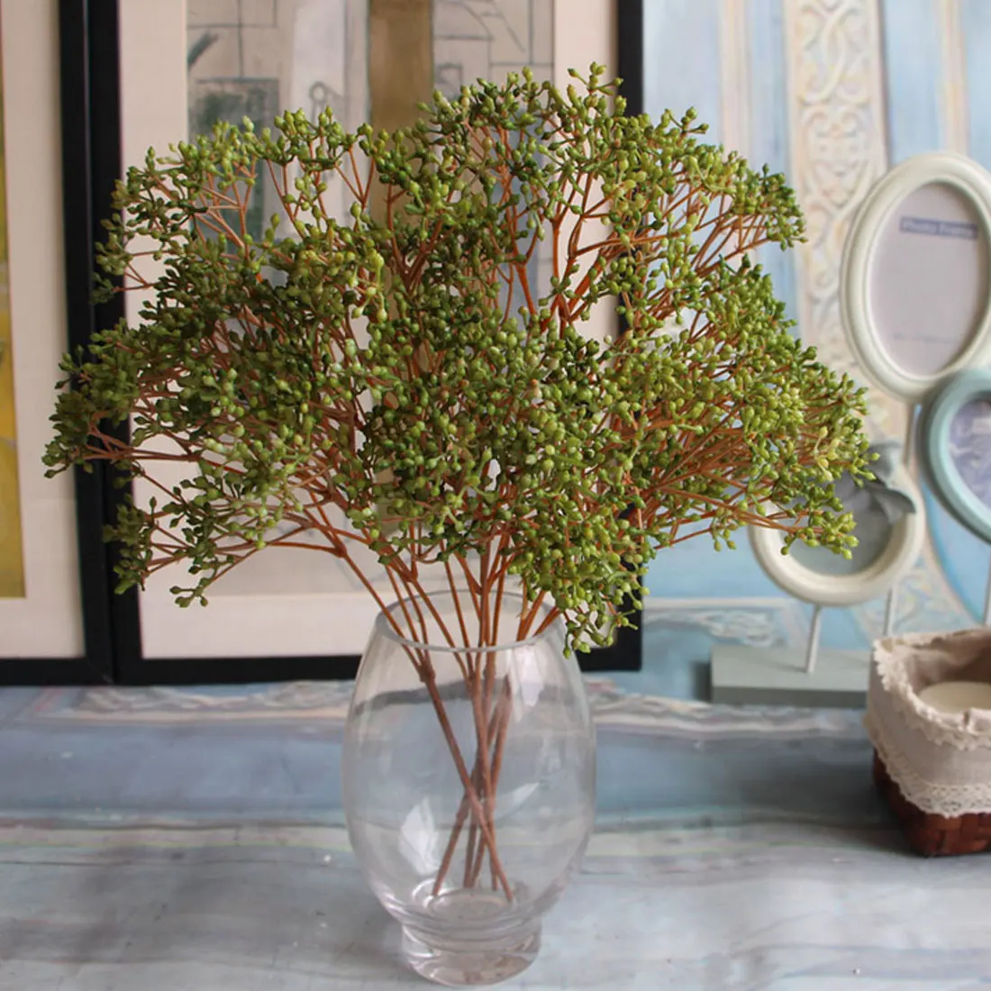 

Artificial flowers home decoration 3 Fork DIY Artificial baby's breath Flower Gypsophila Fake Silicone plant fake flowers