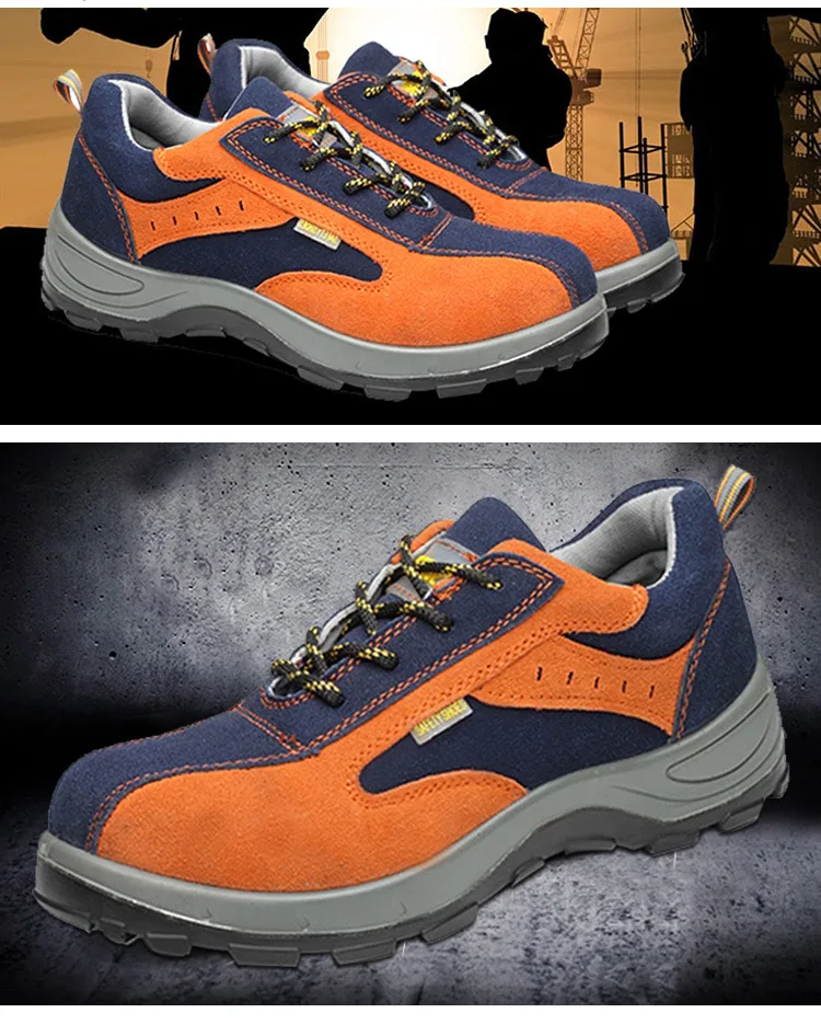 Men Work Safety Shoes Steel Toe Warm Breathable Men's Casual Boots Puncture Proof Labor Shoes Anti-smashing Anti-piercing Shoe (2)