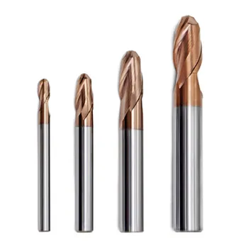 

1pc 60HRC 2 flutes Ball Nose Solid Carbide End mills CNC Nose End Mills Convex Mill Ball Suitable for processing stainless steel
