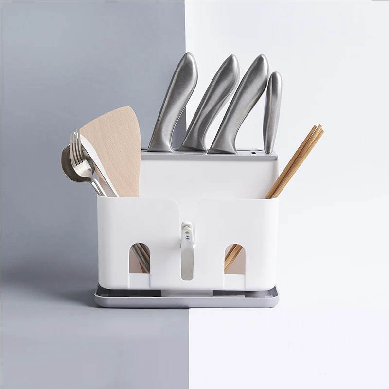 

RSCHEF 1 pcs Multifunctional plastic tool holder for the chopsticks and knife knife rack Color random