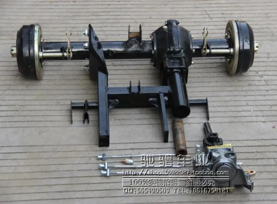 4x4 vehicle accessories after the big ATV suspension shaft drive rear axle with drum brake