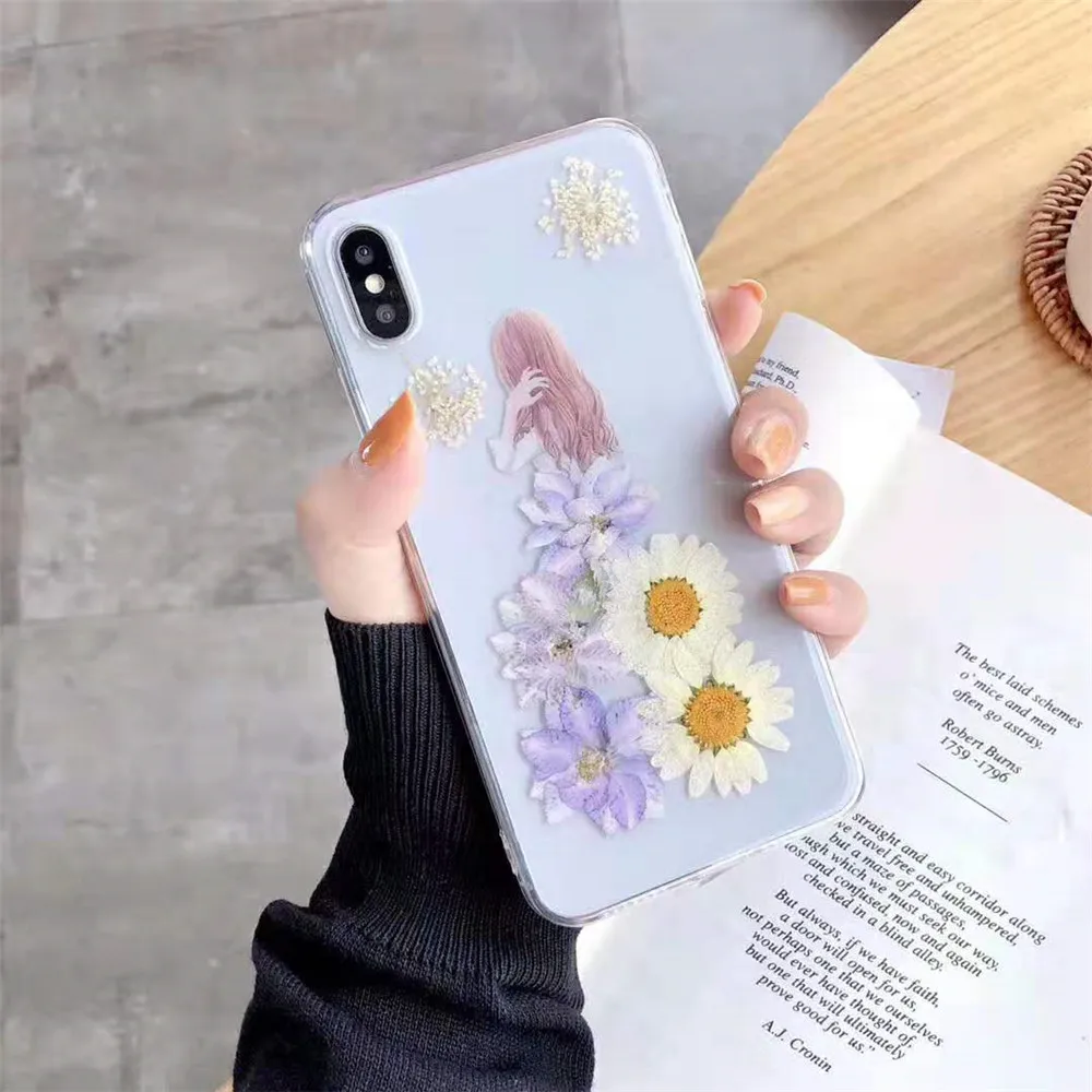 Прозрачные чехлы ручной работы для телефонов iPhone 7 8 6 6S Plus X XS Max XR|Бамперы| |