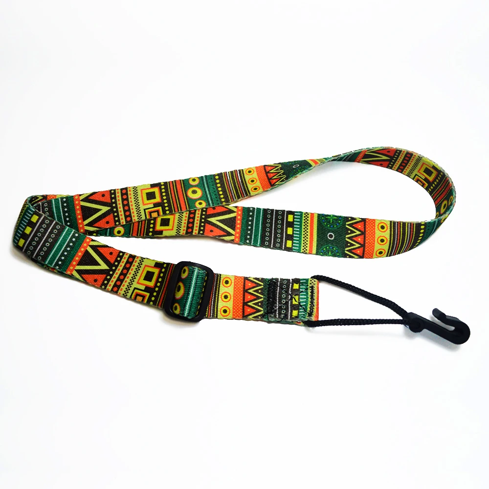 Colorful Ukulele Strap Pattern Design Adjustable Strap With Hook Colorful Ukulele Strap Pattern Design Adjustable Strap With Hook